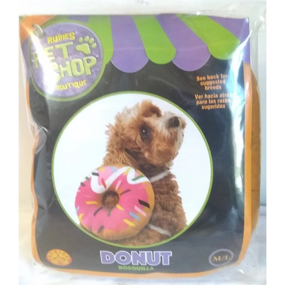 Dog Puppy Donut Costume M/L Rubie's Pet‎ Shop Boutique New In Pkg READ